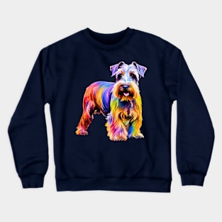 Pop-Art Cesky Terrier Impressionism Crewneck Sweatshirt